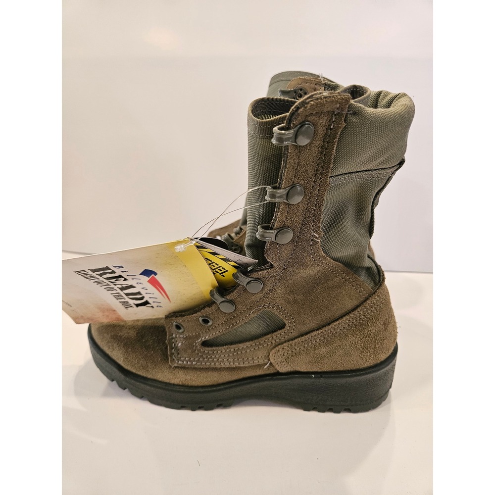 NWT Belleville F600 ST Mens 5 R Steel Toe Military Flight Boots USA‎ Made